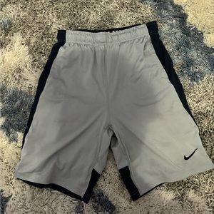 Silver and navy Nike active wear shorts